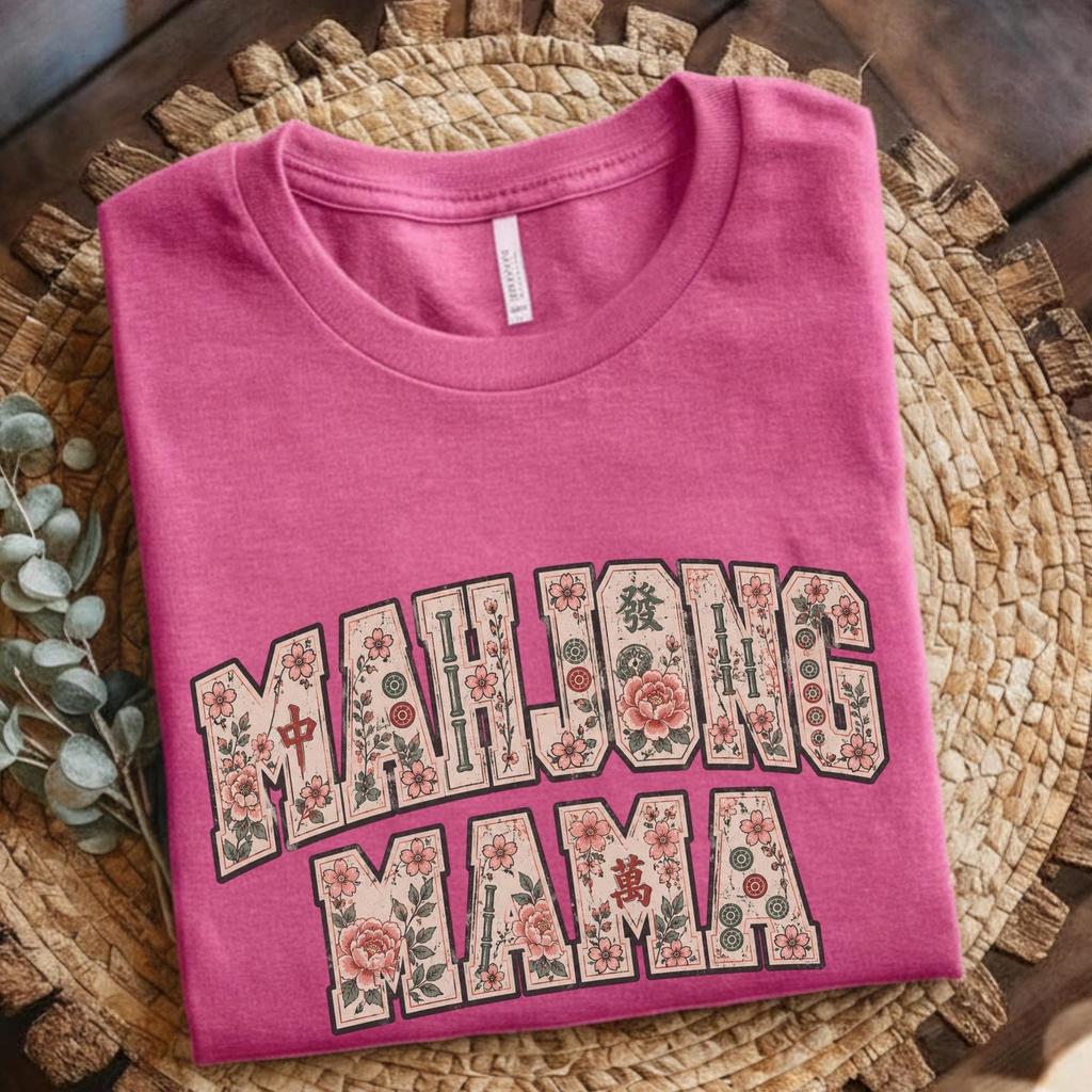 Футболка "Мама в маджонг", Забавный подарок для игрока в маджонг, Футболка "В мою эру маджонга" | Футболка для клуба маджонга | Одежда для игрового вечера, Подарок на День матери, Женский бутик