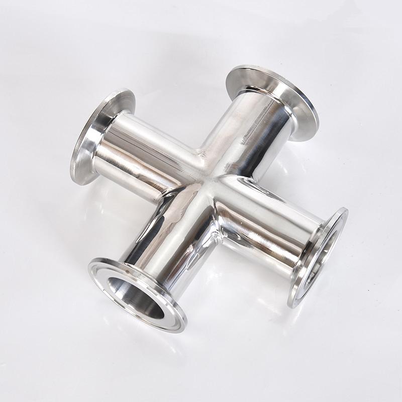 2,5-дюймовая труба OD 57 63 мм нержавеющая сталь SS304 4-ходовой крестообразный санитарный фитинг Tri Clamp Ferrule OD 77 мм Homebrew