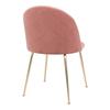 Chair - House Nordic - Kirsten - Velvet - Brass - Pink
