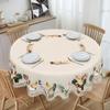1 штука скатерти в стиле ретро с рисунком фермерского петуха, курицы и цыплят, деревенский стиль, весенне-летнее украшение, полиэстеровая машинная стирка,