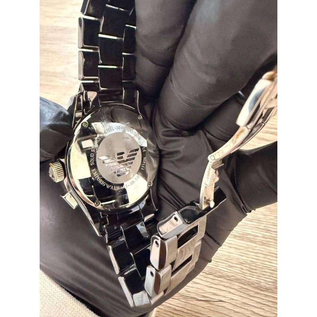 Б/У Хорошее Состояние Финальная Цена Ниже Emporio Armani AR1400 Керамический Хронограф
