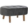Bench - DKD HOME DECOR - Standard - Solid Wood - Velvet - 80x46x38 Cm
