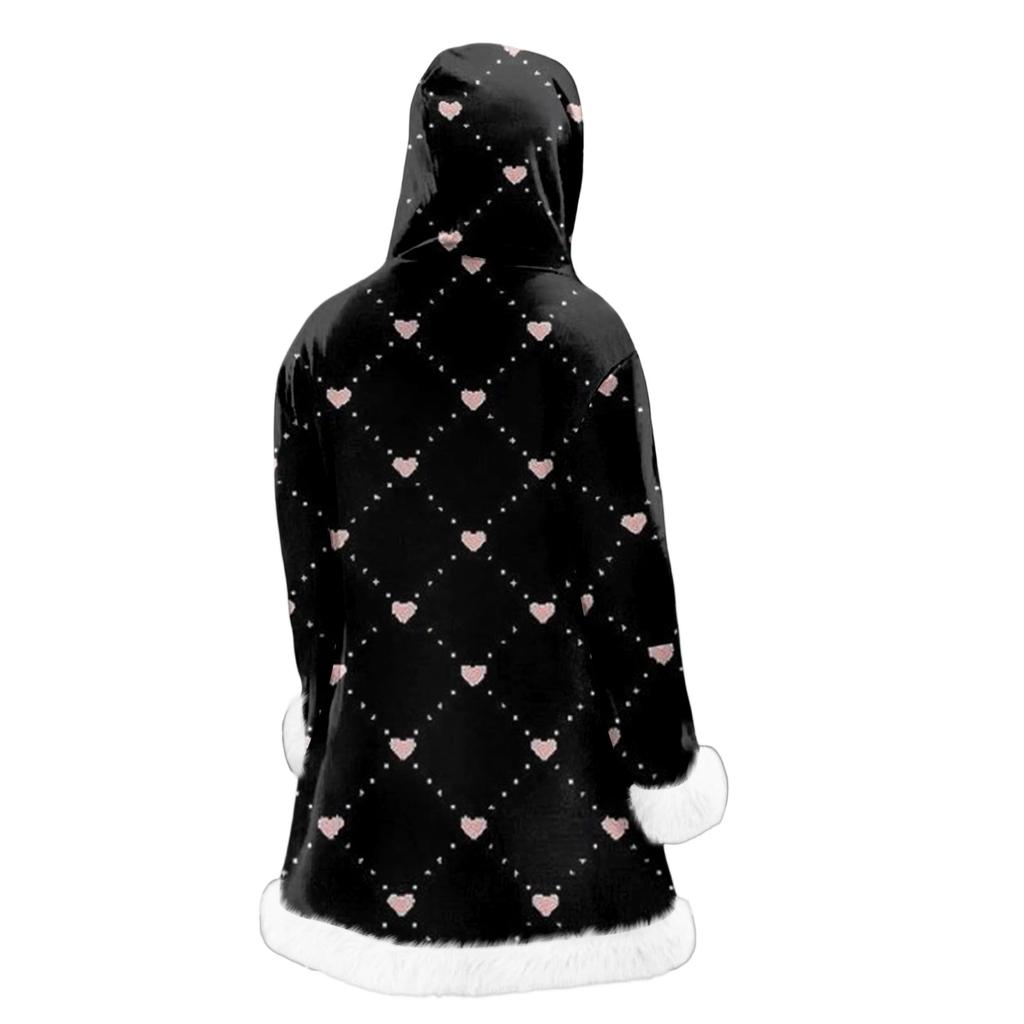 Мужской кардиган с капюшоном, длинное пальто для сохранения тепла