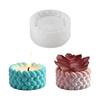 New Handmade Craft Silicone Mold Hemp Rope Candle Holder Dropper Design Gypsum Aromatherapy Cup Storage Mould For Home Use