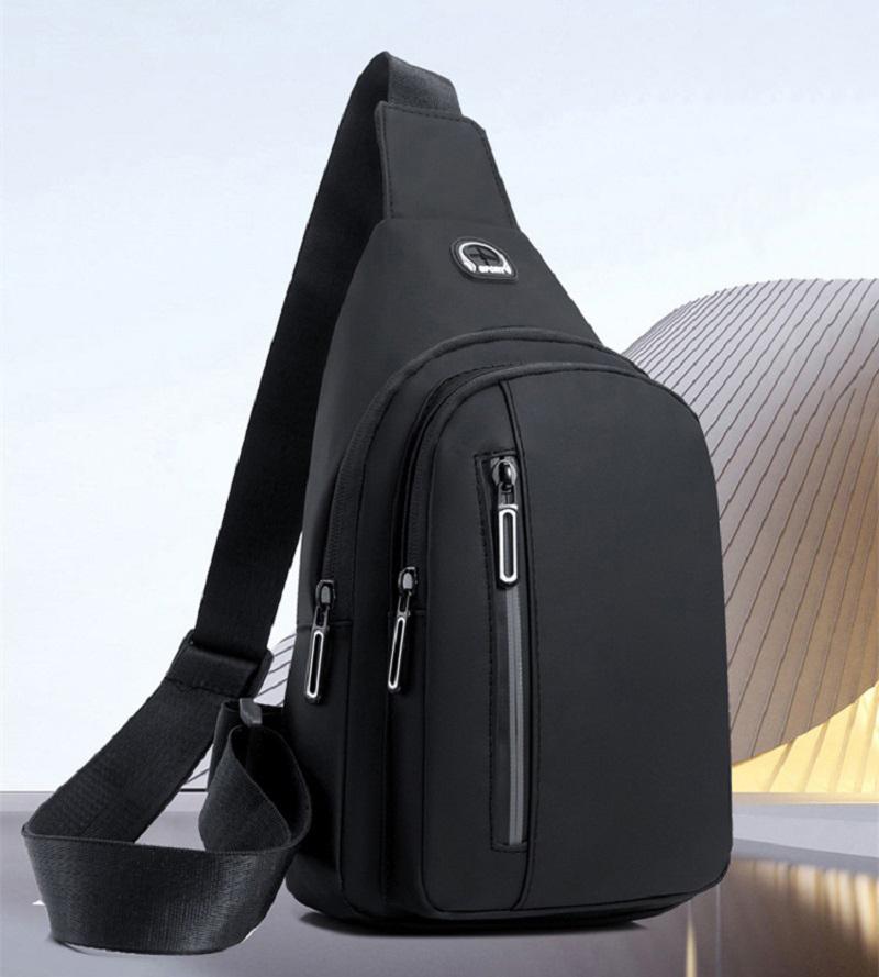 New Chest Bag For Men Multifunctional Oxford Cloth Trend Shoulder Bag For Outdoor Sports Waist Bag Large Capacit Crossbody Bag