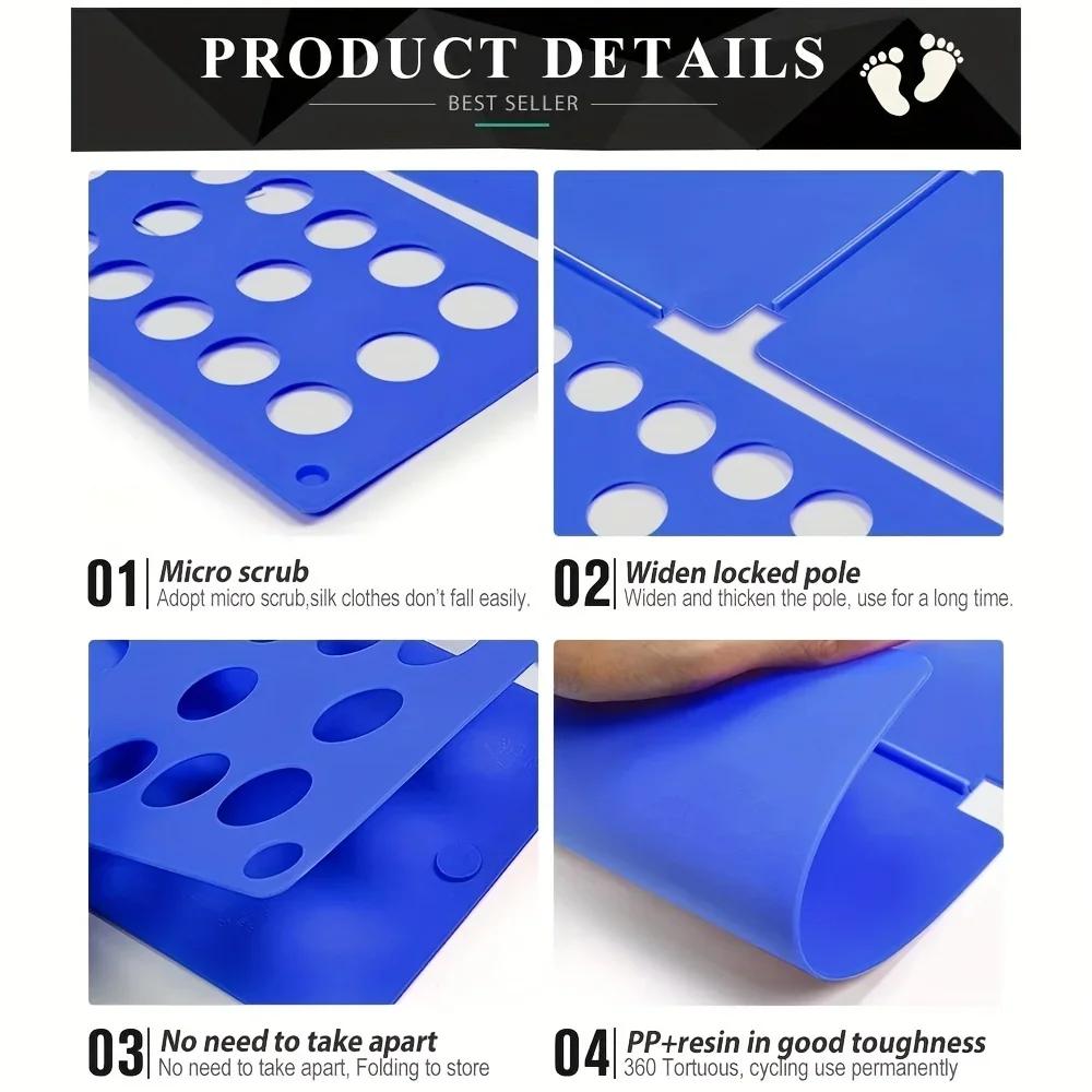 Пластиковая складная доска для одежды, простая и быстрая детская папка для белья, складная доска для рубашек, инструмент для домашнего хранения для детей и взрослых