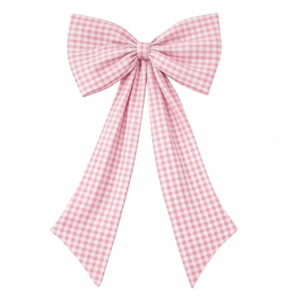 Multi-Purpose Fabric Bow Wall Decor Plaid Bow Large Fabric Bow Wedding Photo Booth