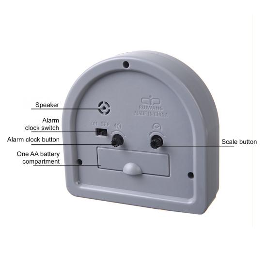 Прикроватный будильник Компактный мини-размер Бесшумная работа Питание от батареек Подсветка дисплея Декоративные настольные часы