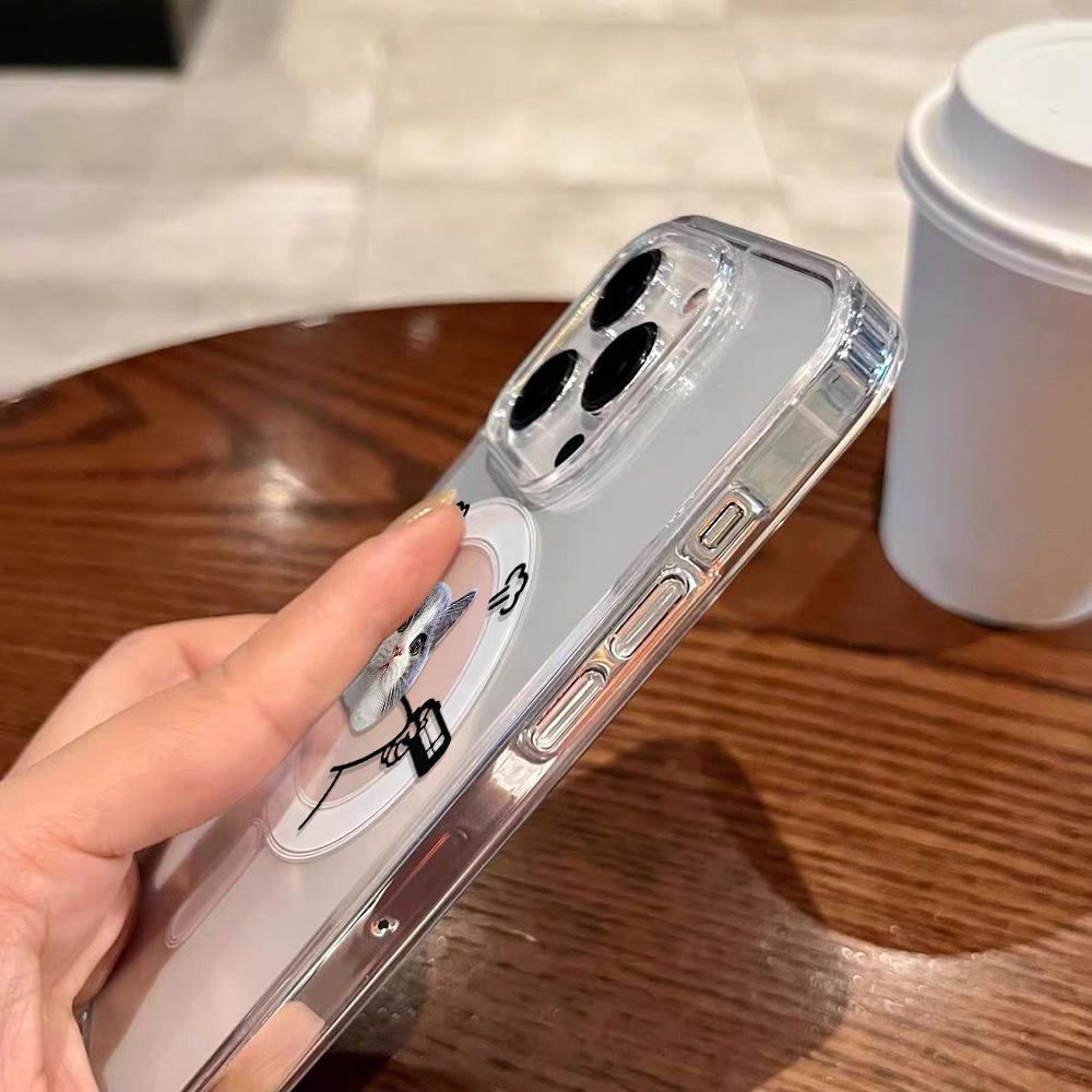 Магнитный чехол для телефона для iPhone 12 14 16 17 Pro 17 16 15 14 13 12 Pro Max 12 13 14 15 16 Высококачественный противоударный чехол Полная защита Милый стиль