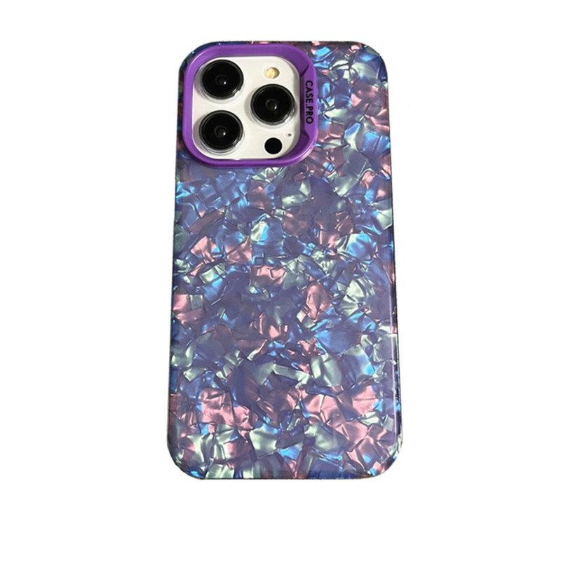 Luxury Bling Glitter Dream Conch Shell Marble Case For iPhone 13 14 11 12 Pro Max XS XR X Soft Bumper Hard Acrylic Back Cover
