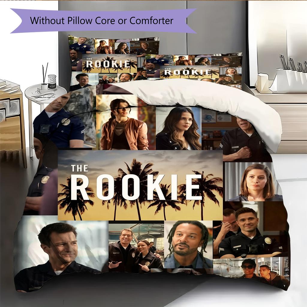 Постельное белье с узором «Новичок» Домашний декор Подарок на день рождения (1 пододеяльник + 2 наволочки, без наполнителя)