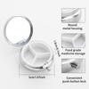 Portable Pill Box with 3 Compartments, Mini Metal Medicine Organizer Case, Cute Printed Pill Container for Vitamins, Pills, Jewelry, Travel, Daily Use