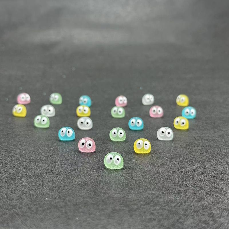 10 шт. светящихся брикетов, эльфийские черные шары, фигурка утки-спрайта, домашний декор, светящаяся миниатюрная фея, аксессуары для украшения сада