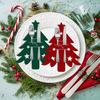 6/12Pcs Christmas Tree Cutlery Holder Bag Spoon Fork Dinner Flatware Cover