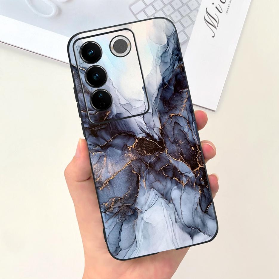 Чехол для Vivo V27 Чехол для Vivo V27e V2237 Милый Модный Расписной Чехол Мягкий Силиконовый Чехол для Телефона Для Vivo V27 Pro V 27 V27e Задняя Крышка Сумки