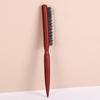 Boar Bristle Teasing Brush Comb With Rat Tail For Hair Sectioning For Edge Control Backcombing Smoothing Styling Hair Tool
