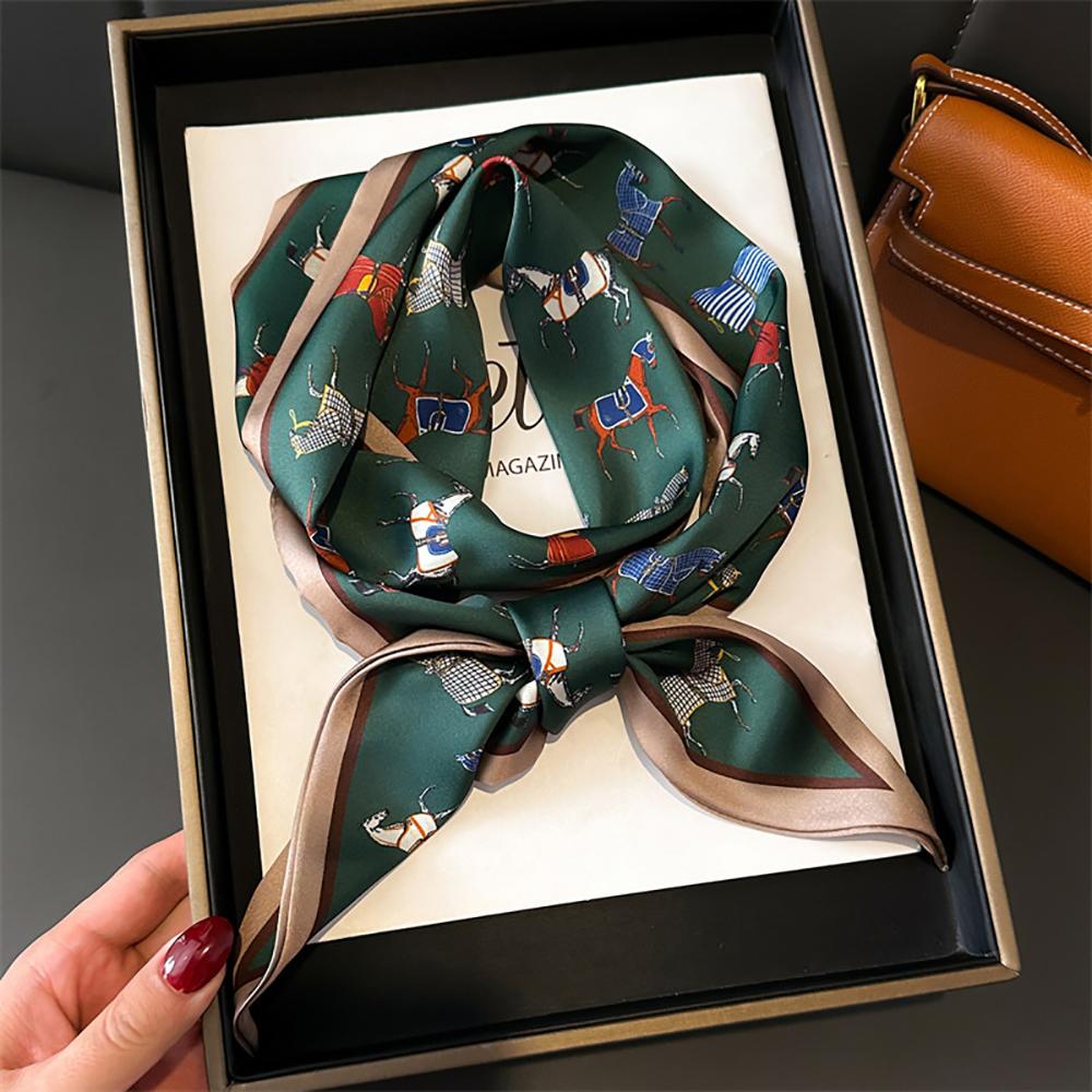 New Animal Leopard Scarf Skinny Ribbon Hairbands Women Neck Kerchief Foulard Soft Hair Bands Scarves Bag Handle Ribbon