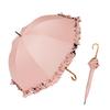 Vita Felice Frilled Long Umbrella Both Sunny and Rainy for Women [VITAFELICE] Jump-style (for Days) Nsu-30288z (pink)