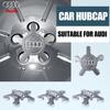 For Audi B7 4pcs Five Claws Car Wheel Center Hub Cap Tire Rim Badge Cover For Audi QUATTRO Sline A3 A4 B8 B7 8P A5 A7 A8 Q3 Q5 Q7 Accessorie