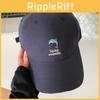 Cap Baseball Trendy With Dolphin And Letter Embroidery Design For Outdoor Wear