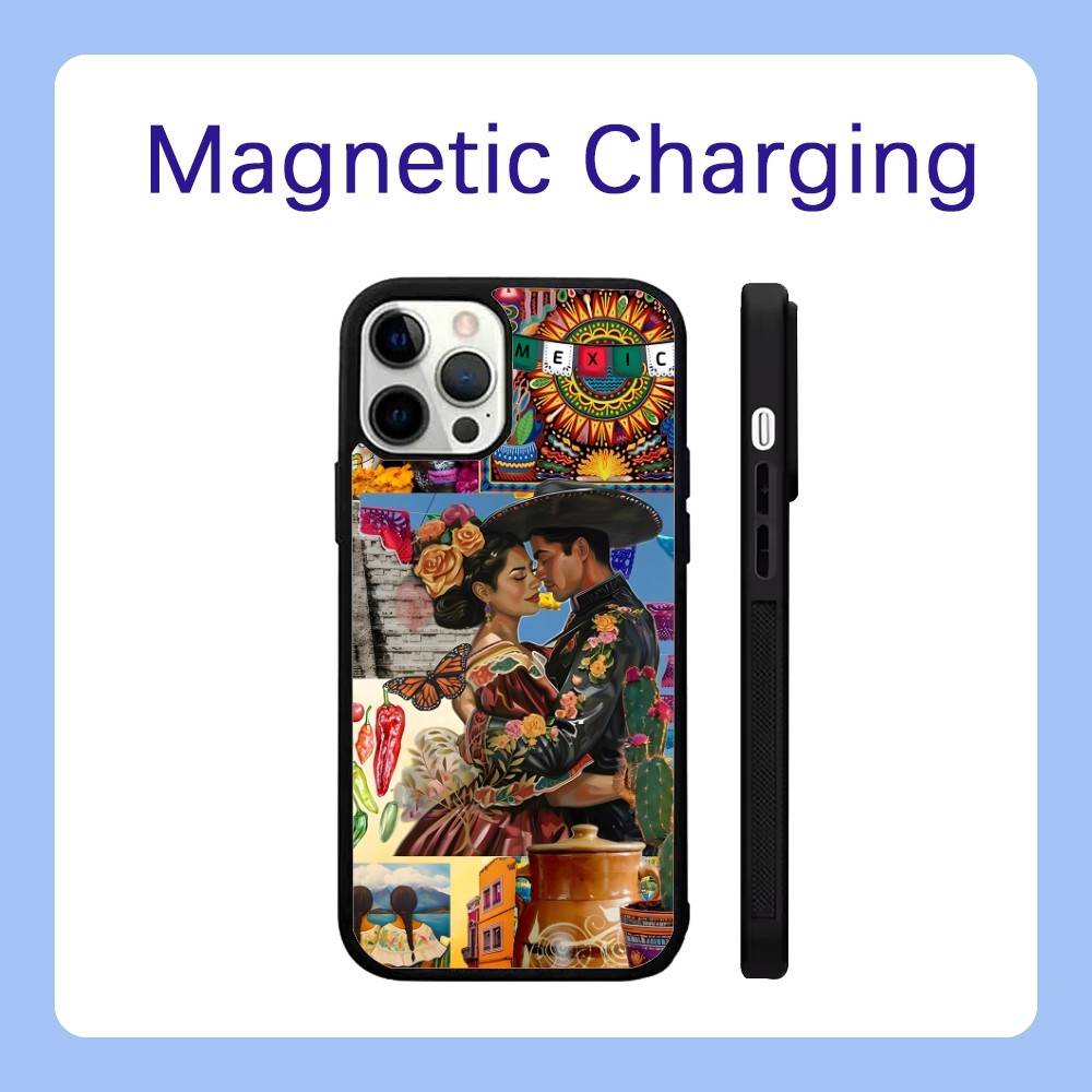Viva Mexico Phone Case For iPhone 16,15,14,13,12,11,Pro,Max,Plus,Mini,SE Magsafe Magnetic Wireless Charging