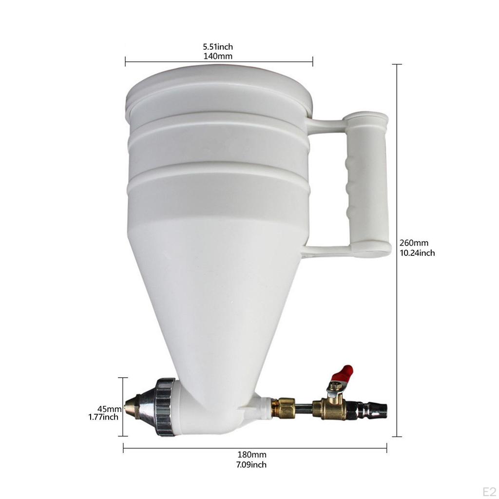 Воздушный бункер для краски, распылитель цементного раствора, легко очищается