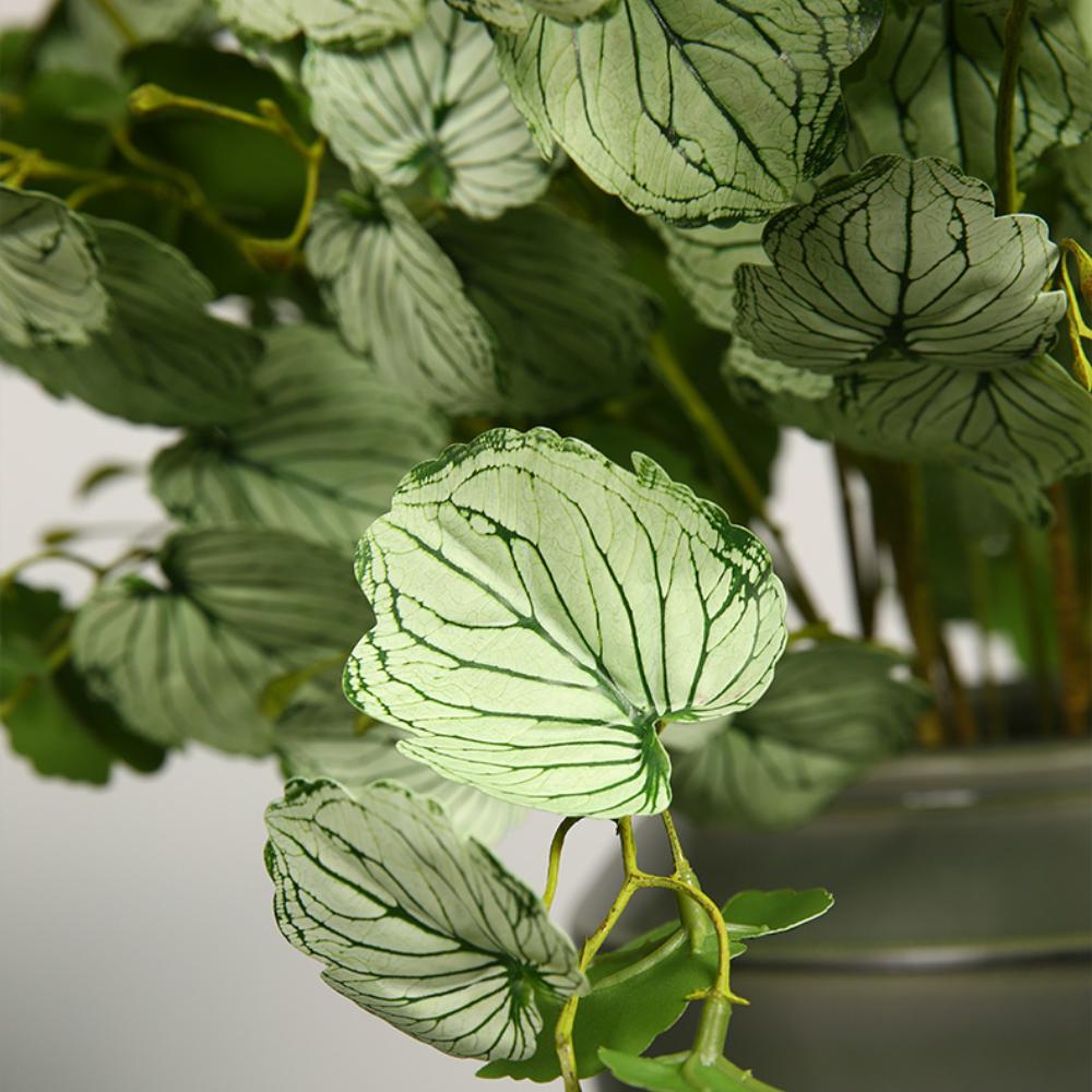 3PCS Fake Elephant Ear Plant Artificial Plants with Long Branches and Stems Fake Fall Greenery Stems for Fall Greenery Backdrop Indoor Home Decor