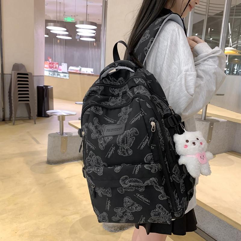 Школьная сумка для женщин и мужчин, студенческий рюкзак средней школы, рюкзак большой емкости