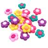 Hanmade 10pcs Fashion Flower Loose Beads for Bracelet Necklace Making Solid Color Jewelry Accessories Creative Pendant Acrylic