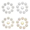 Decorations Crystal Wedding Dress Rhinestone Buttons Pearl Hairpins Pearl Button Hat Accessories