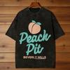 Лос-Анджелес 90210 Логотип Peach Pit Футболка Пляжная Уличная Одежда Футболки Хлопковая Футболка Для Пары С Коротким Рукавом Индивидуальные Топы Своими Руками