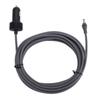 DC Car Power Cable 16ft 12V 24V 18AWG Water Resistant Cigar Lighter Power Supply Cord for Mini Satellite Dish RV Car