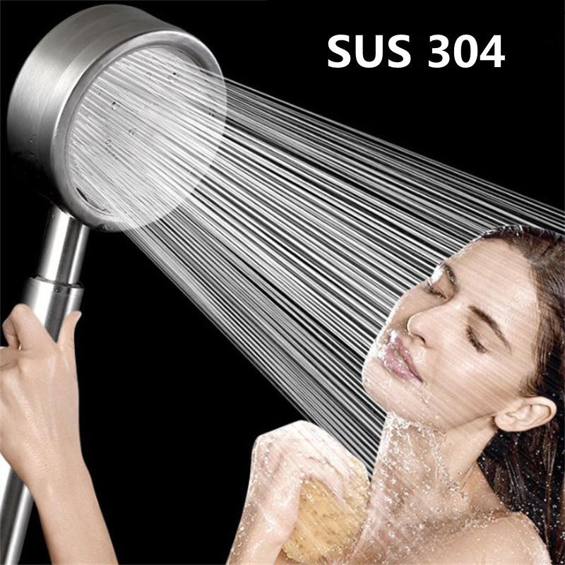 SUS 304 Нержавеющая сталь Ручной душ высокого давления для ванной комнаты