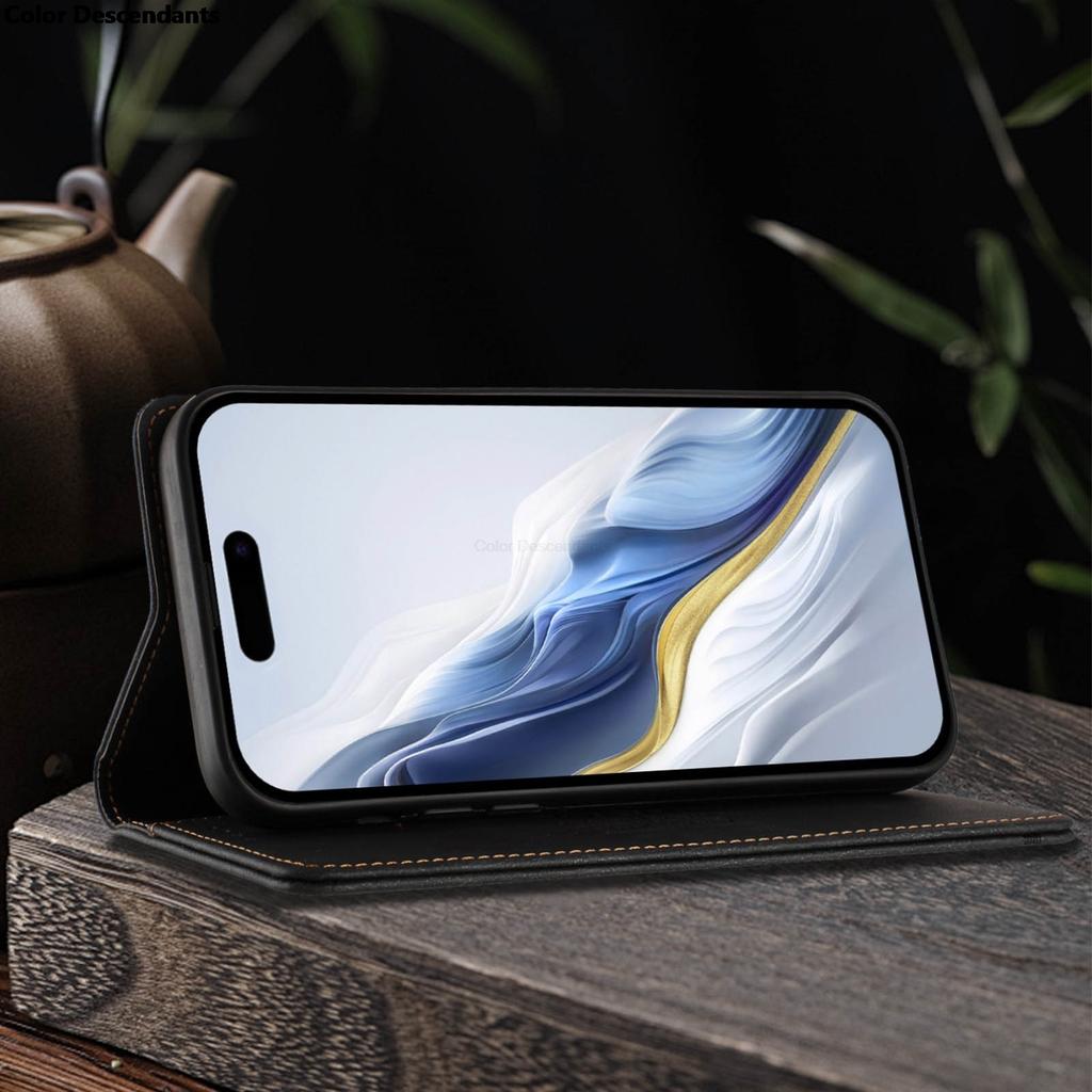 Magnetic Book Case For Tecno Pova 7 Ultra Neo 3 2 Curve 6 5 4 Pro Slim Spark Go RFID Anti-Theft Leather Phone Cover Card Holder