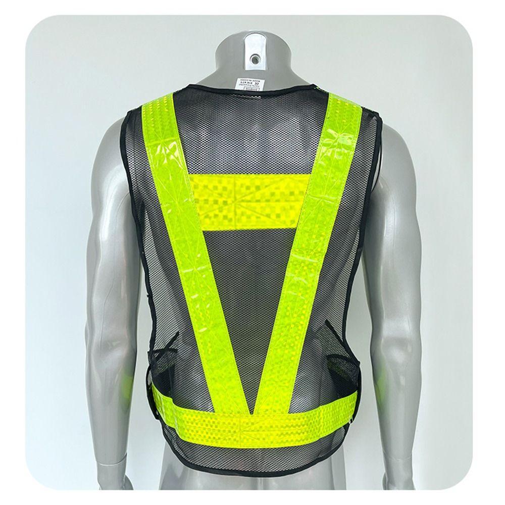 V Shape Safety Vest Lattice Reflective Straps Work Safety Jacket Reflective Vest Traffic Duty