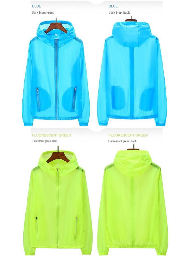 Летняя ветровка большого размера с защитой от УФ-лучей для пар - Куртка для рыбалки на открытом воздухе с логотипом на заказ