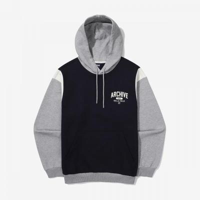 Fila Худи с блоками цвета из смесовой хлопковой ткани