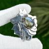 925 Sterling Silver Pear Natural Labradorite Handcrafted Mother Trendy Pendant