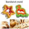Форма для сэндвич-резака из нержавеющей стали, простой в использовании герметик для сэндвич-резака в форме сердца для домашней кухни