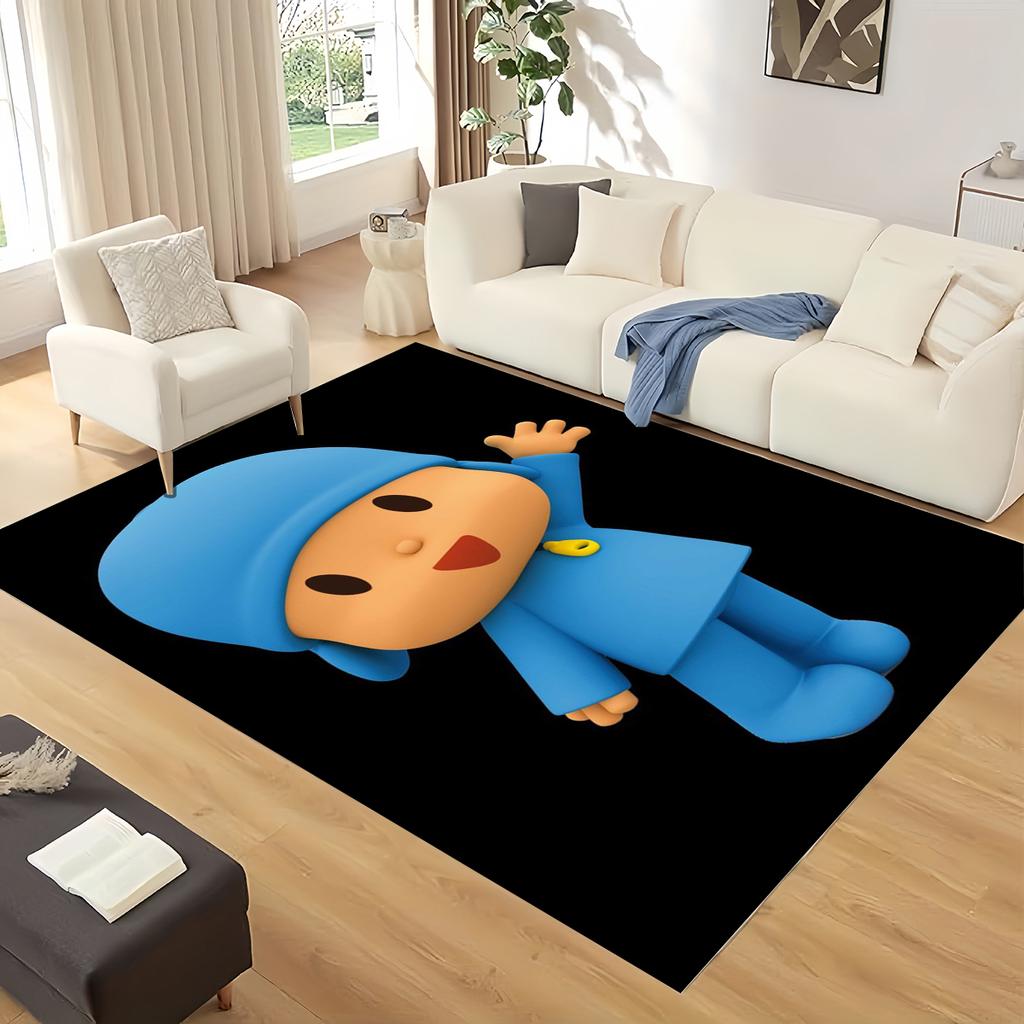 HD Забавный P-Pocoyo Мультфильм Элли Пато Ковер Коврик для Дома Гостиной Спальни Дивана Прихожей Декор, Детский Игровой Нескользящий Коврик