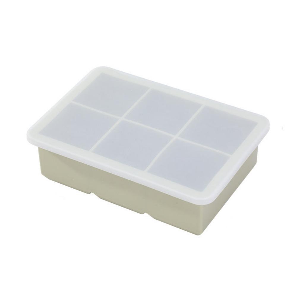 6/8 Grids Ice Cube Maker Silicone Square Ice Mold Large Ice Cube Tray Bar Accessories