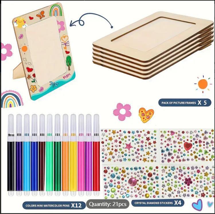 Детский набор для рисования граффити по дереву своими руками: Поделки и фоторамки