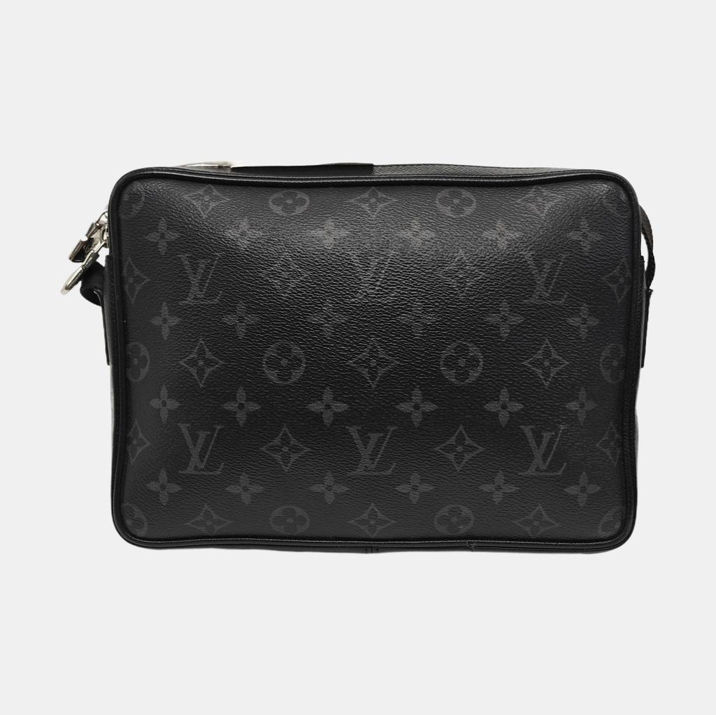 [Pre-Owned] Outdoor Classic Monogram Leather Coated Canvas Messenger Bag - Very Good #R8WYAD