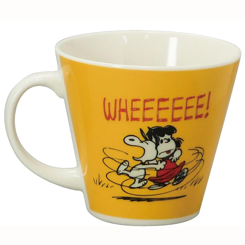 PEANUTS Comic Retro Mug Birthday Yamaka (Snoopy) (Yellow) 340ml, Gift, Gift, Women's, Tableware, Shoten, SN2703-11