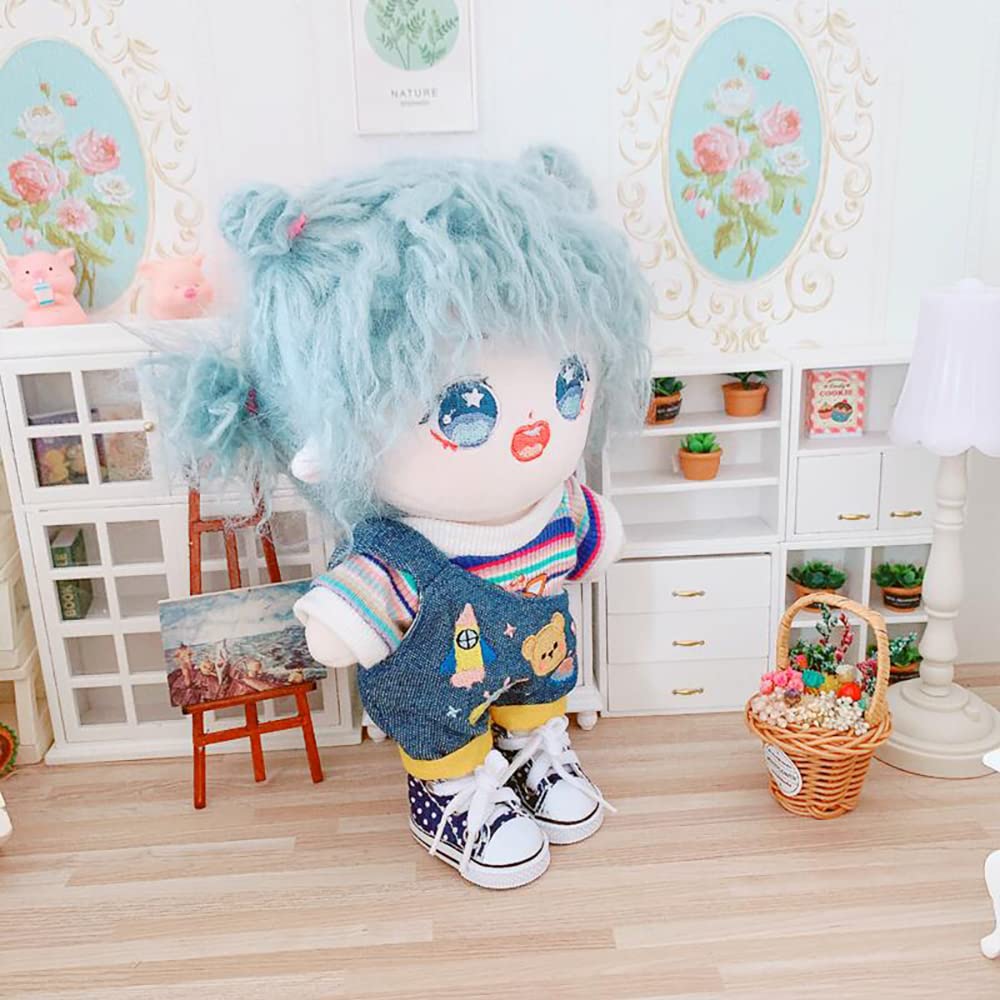 Nianniyhouse 20 см Туфли для кукол, Туфли в виде мягких игрушек x 3, Хлопковые туфли для кукол, Комплект из 3 предметов, Тканевые туфли, Кукольная детская обувь, Длина обуви прибл.. 5,5 см,