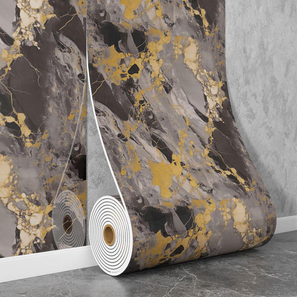 Самоклеящаяся водостойкая настенная наклейка под мрамор для ванной комнаты, гостиной, кухни и ТВ-зоны.