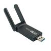 2 Antenna Design WiFi USB Adapter 2.4G/5Ghz Wireless Network Card 1300Mbps WiFi Dongle  Office Use