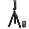 Flexible Sponge Tripod with Wireless Remote Control Phone Clip Holder Adjustable Selfie Stick Tripod