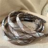 Fashion Women's And Girls Plaid Headbands with Sponge Padding for Ladies Daily Hair Hoops Accessory