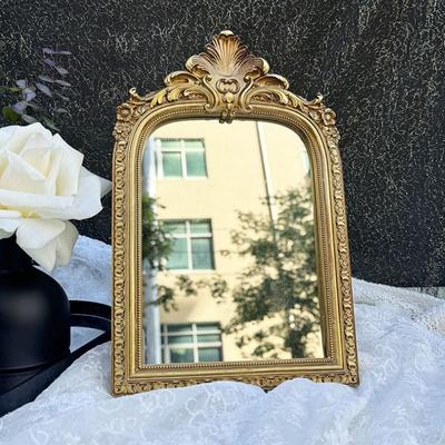 Ретро Фото Рамка из Смолы Зеркало для Макияжа Настольное Зеркало для Макияжа в Спальню Французская Фото Рамка Настольное Зеркало-Туалетный столик Украшение Комнаты